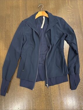 Women's Navy Active Zip-Front Jacket